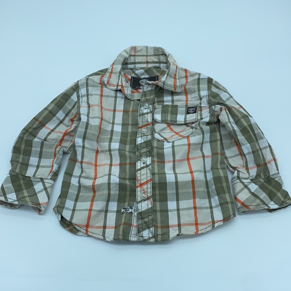 Timberland Button Up Shirt Toddler Size 2T